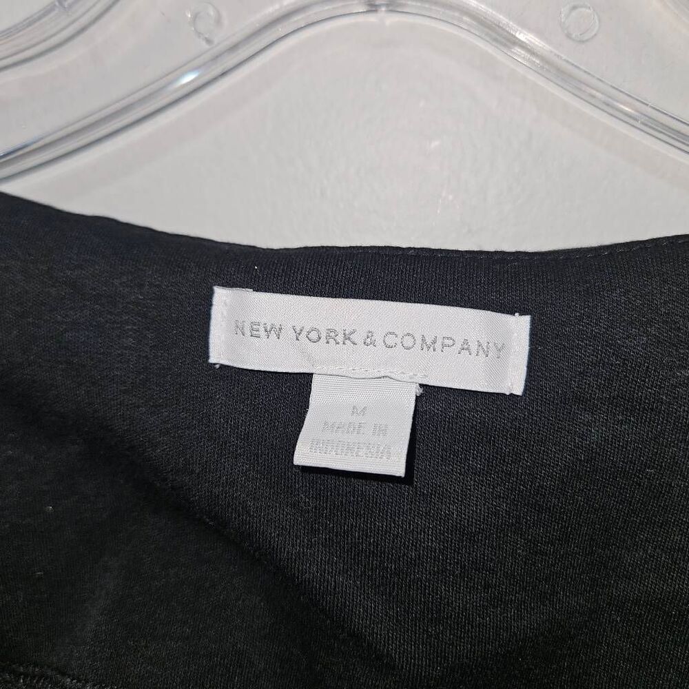 New York & Company Black Short Sleeve Shift Dress – Women’s Casual Mini Dress Si - Picture 8 of 8